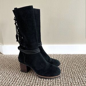 Sorel Farrah Black Suede Women’s Boot Waterproof size 7.5